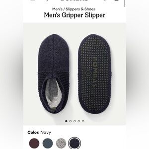 NWT Bombas Men's Gripper Slippers
